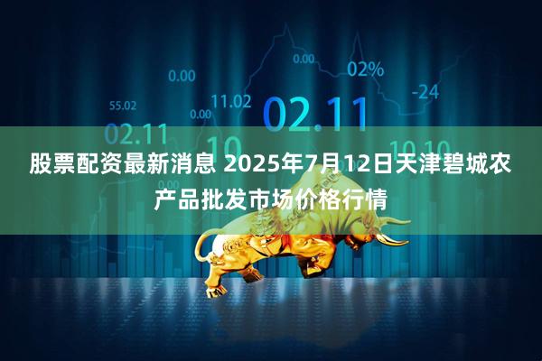 股票配资最新消息 2025年7月12日天津碧城农产品批发市场价格行情
